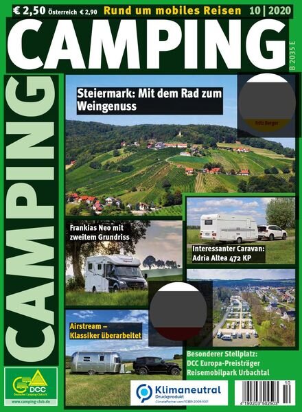 Camping Germany – Oktober 2020 Cover