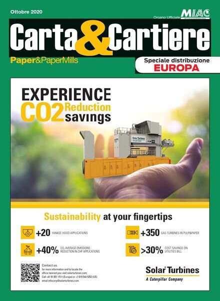 Carta & Cartiere – Ottobre 2020 Cover