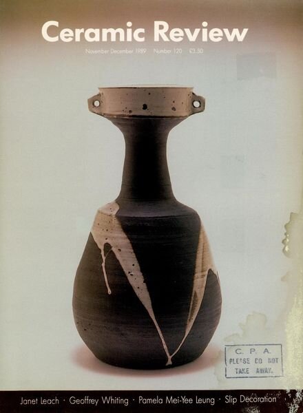 Ceramic Review – November-December 1989 Cover