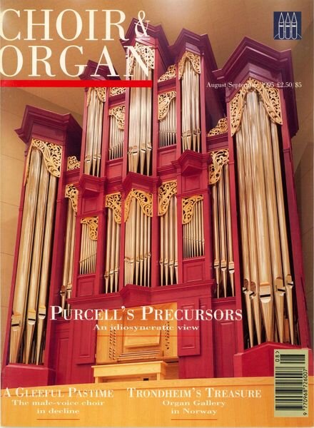 Choir & Organ – August-September 1995 Cover
