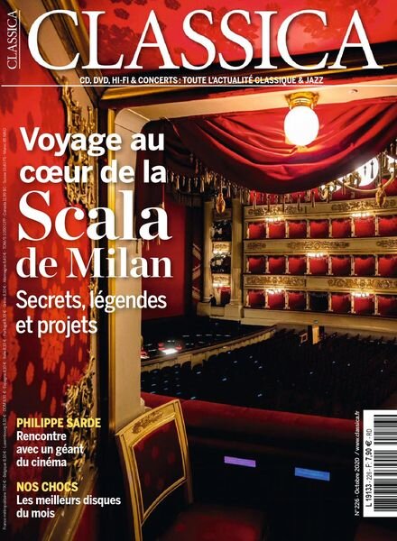 Classica – octobre 2020 Cover
