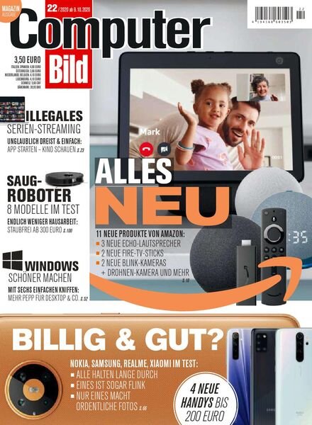 Computer Bild Germany – 9 Oktober 2020 Cover