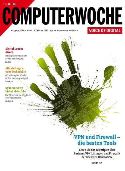 Computerwoche – 5 Oktober 2020 Cover