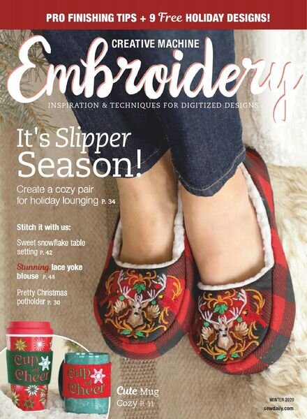 Creative Machine Embroidery – October 2020 Cover