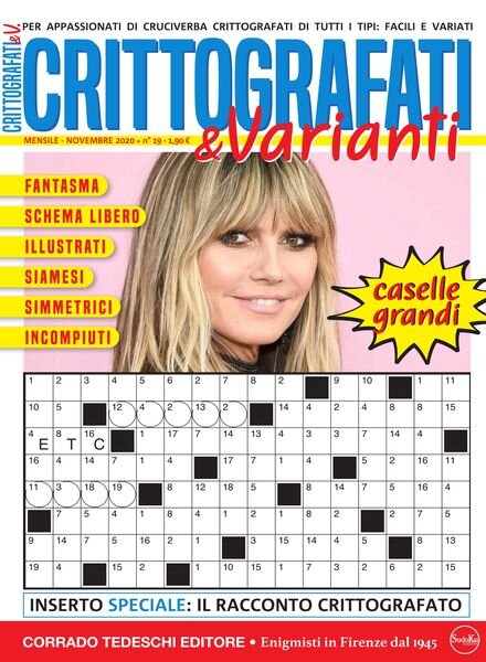 Crittografati & Varianti – Novembre 2020 Cover
