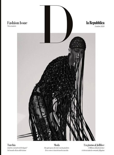 D la Repubblica – 3 Ottobre 2020 Cover