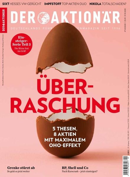 Der Aktionar – 24 September 2020 Cover