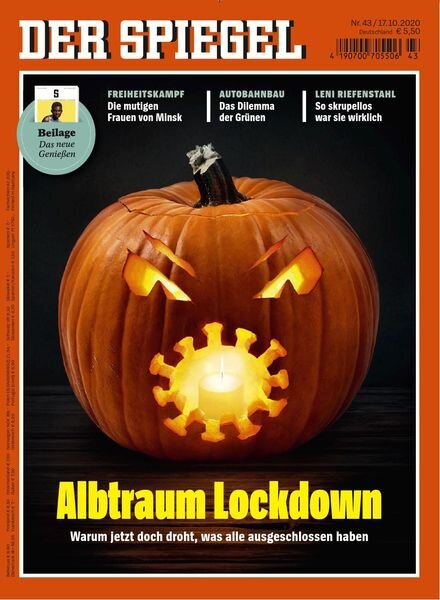 Der Spiegel – 17 Oktober 2020 Cover
