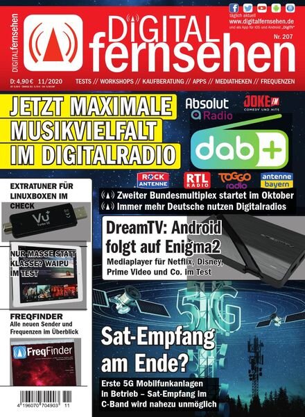 Digital Fernsehen – November 2020 Cover