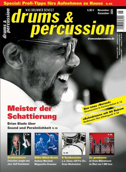 Drums & Percussion – November-Dezember 2020 Cover