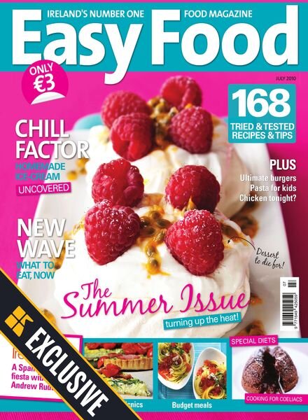 Easy Food Ireland – July 2010 Cover