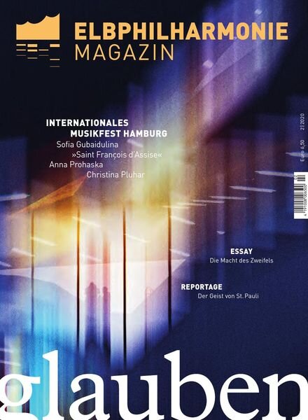 Elbphilharmonie Magazin – Nr 2 2020 Cover