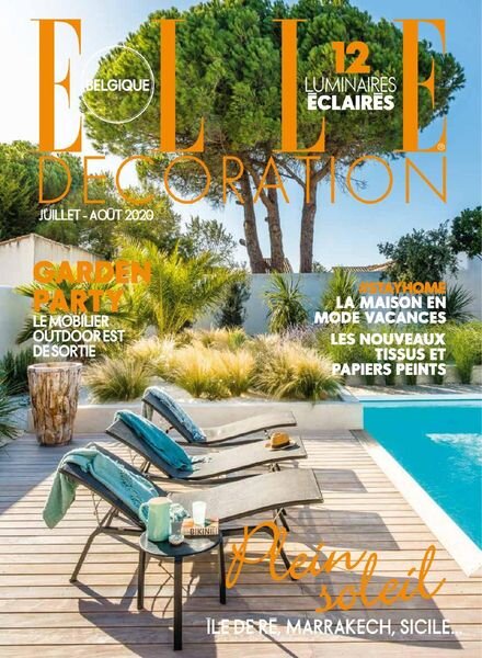Elle Decoration Belgique – Juillet-Aout 2020 Cover