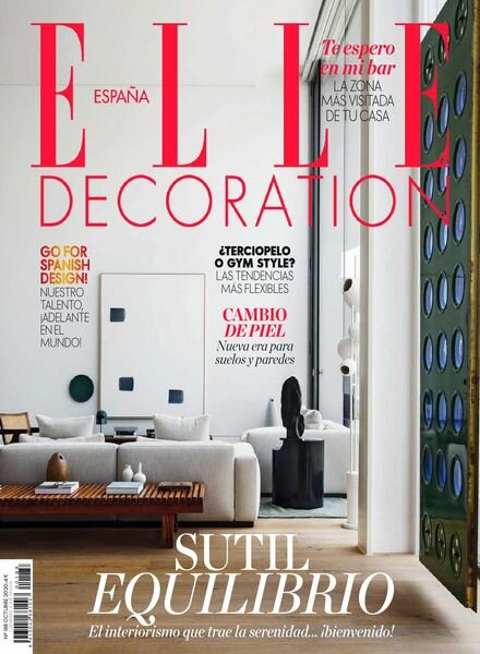 Elle Decoration Espana – octubre 2020 Cover