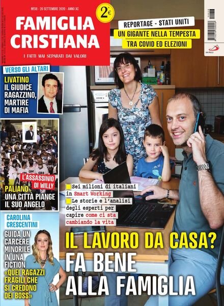 Famiglia Cristiana – 20 Settembre 2020 Cover