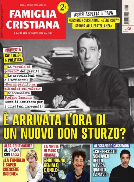 Famiglia Cristiana – 4 Ottobre 2020 Cover