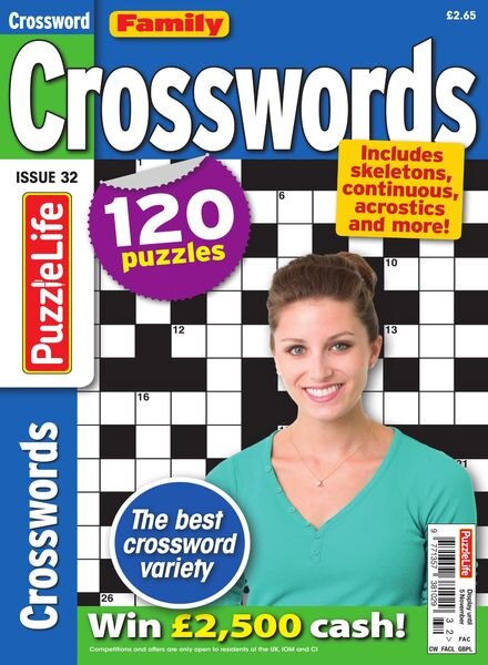 Family Crosswords – Issue 32 – October 2020 Cover