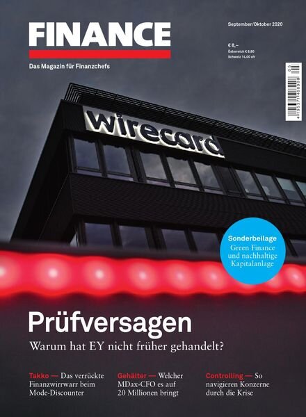 Finance – September-Oktober 2020 Cover