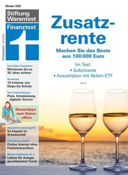 Finanztest – Oktober 2020 Cover