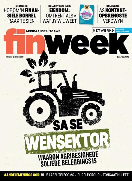 Finweek Afrikaans Edition – Oktober 08, 2020 Cover
