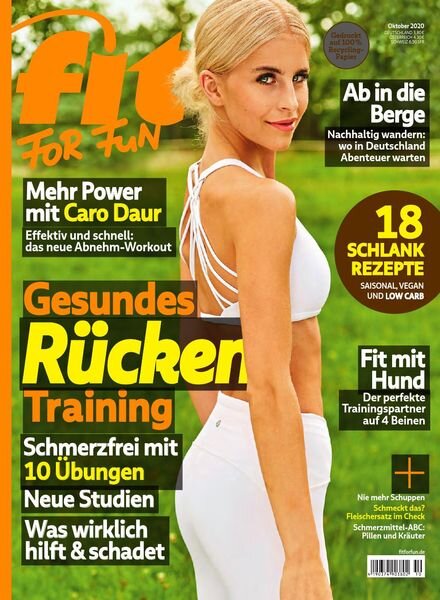 Fit for Fun – Oktober 2020 Cover