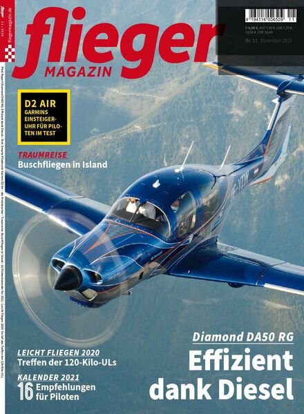 Fliegermagazin – November 2020 Cover