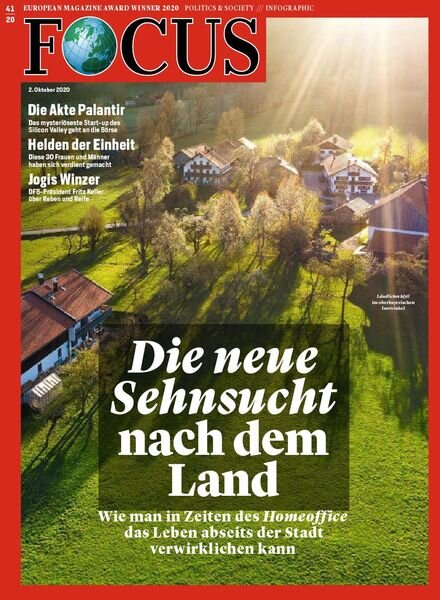 Focus – 2 Oktober 2020 Cover