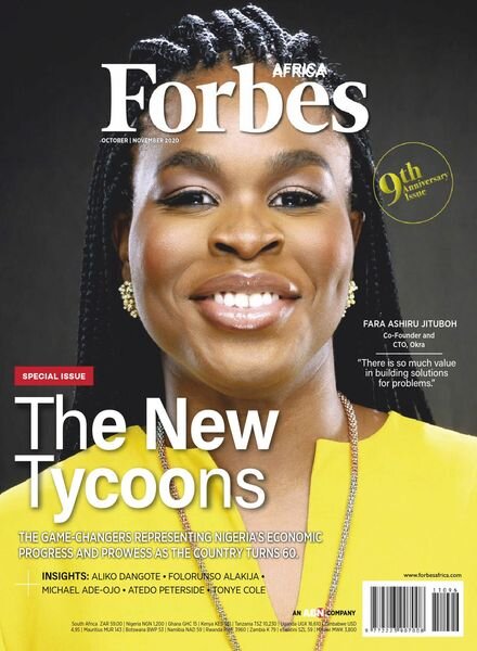 Forbes Africa – October 2020 Cover