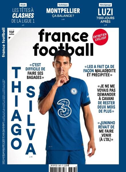 France Football – 29 Septembre 2020 Cover