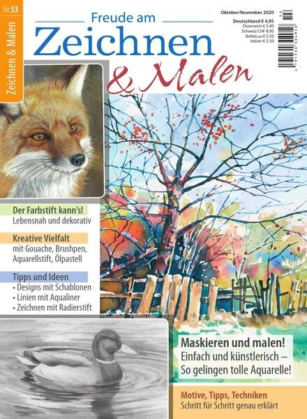 Freude am Zeichnen & Malen – Oktober-November 2020 Cover