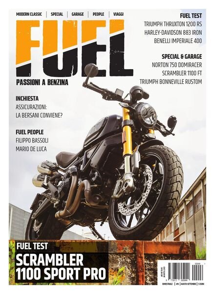 Fuel Magazine – Agosto-Settembre 2020 Cover