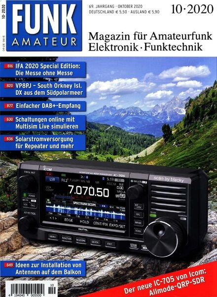 Funkamateur – Oktober 2020 Cover