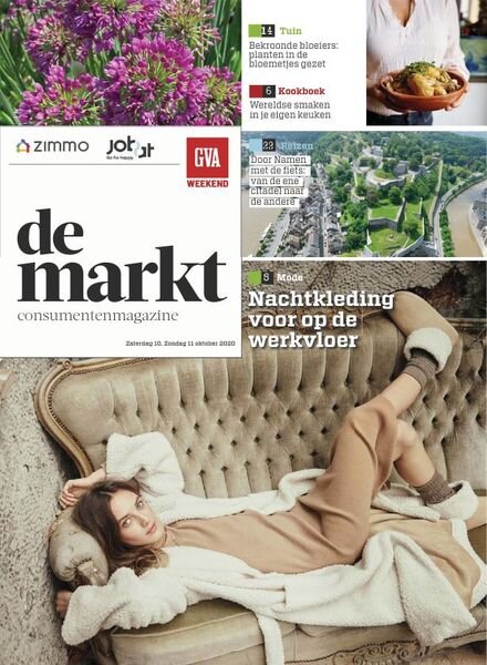 Gazet van Antwerpen De Markt – 10 oktober 2020 Cover