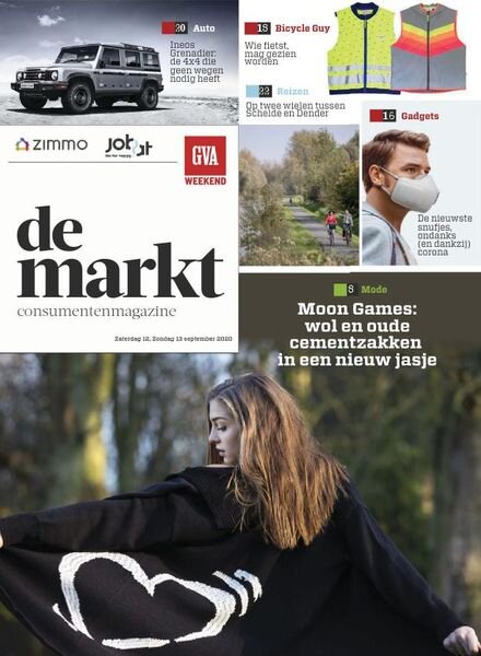 Gazet van Antwerpen De Markt – 12 september 2020 Cover