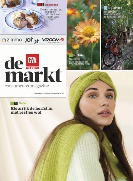 Gazet van Antwerpen De Markt – 24 oktober 2020 Cover
