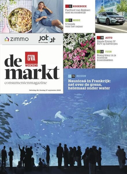 Gazet van Antwerpen De Markt – 26 september 2020 Cover