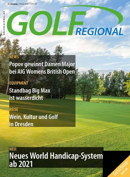 Golf Regional – Herbst 2020 Cover