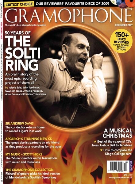 Gramophone – December 2009 Cover