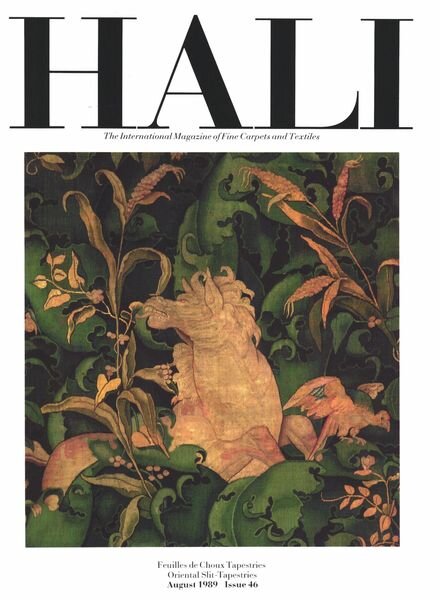 HALI – August 1989 Cover
