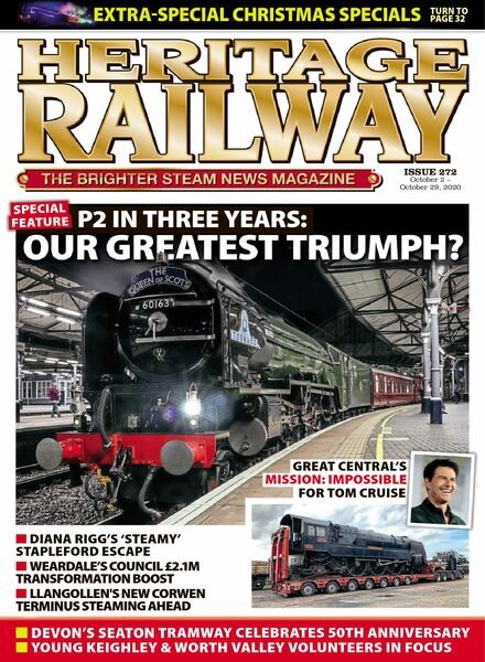 Heritage Railway – October 2020 Cover