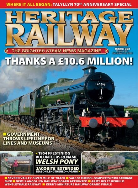 Heritage Railway – October 30, 2020 Cover