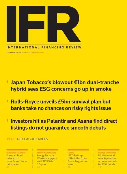 IFR Magazine – October 03, 2020 Cover