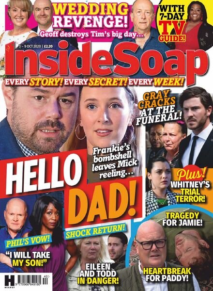 Inside Soap UK – 03 October 2020 Cover