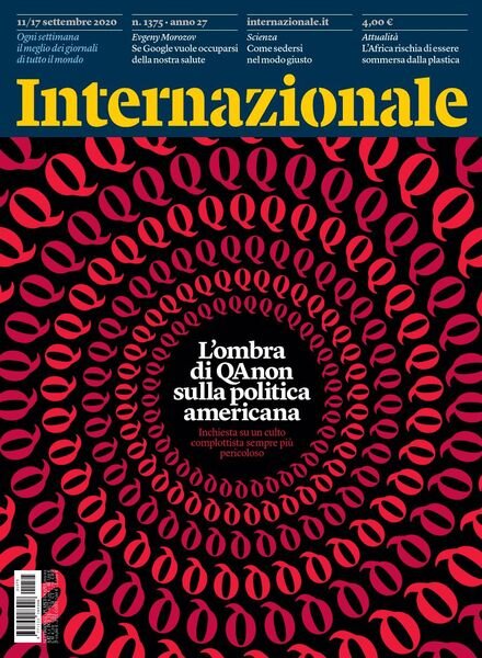 Internazionale – 11 Settembre 2020 Cover