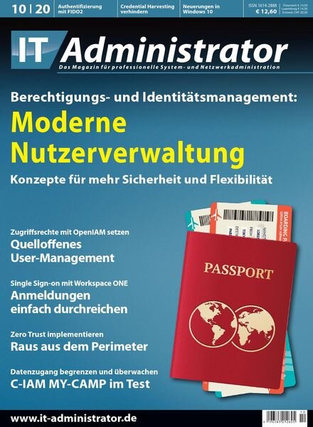 IT-Administrator – Oktober 2020 Cover