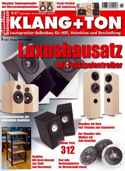Klang & Ton – Oktober-November 2020 Cover