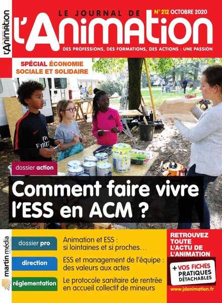 Le Journal de l’Animation – Octobre 2020 Cover