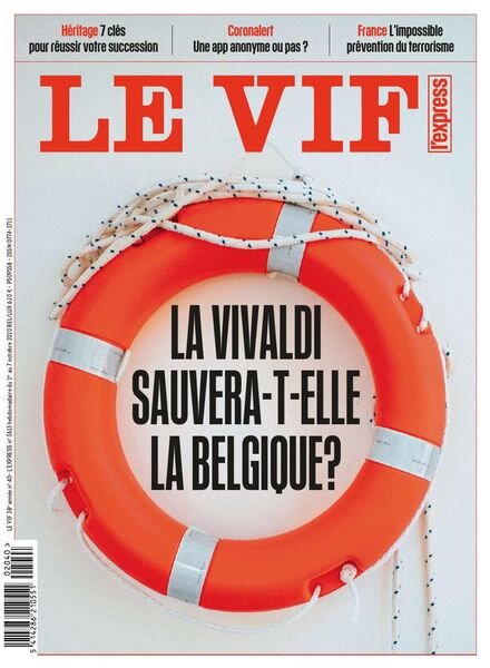 Le Vif L’Express – 1er Octobre 2020 Cover