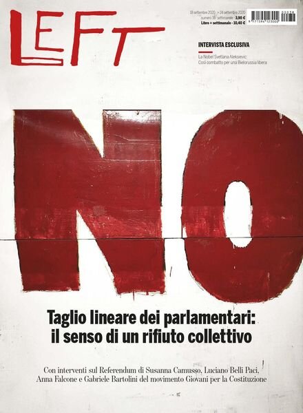 Left – 18 Settembre 2020 Cover