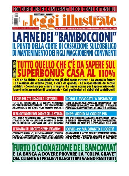 Leggi Illustrate – Ottobre 2020 Cover